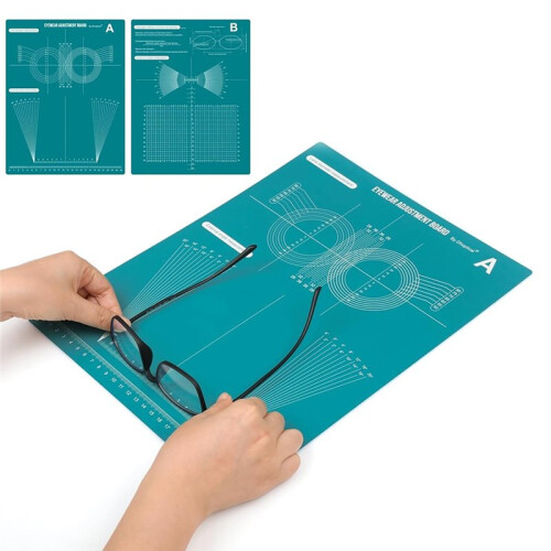 Eyeglasses Adjustable Repair Board, Multi-Functional Eyewear Frame Angle & Forward Tilt Measurement Tool 2