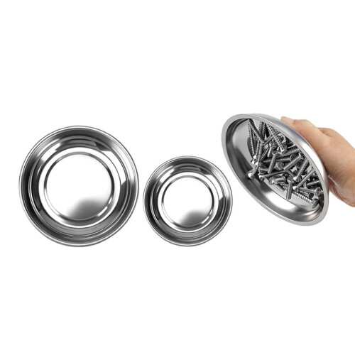 Conjunto de 4 Ferramentas Telescópicas Magnéticas para Coleta de Objetos, com Bandejas Magnéticas de 3/4/6 Polegadas, Haste Flexível com Mola 1