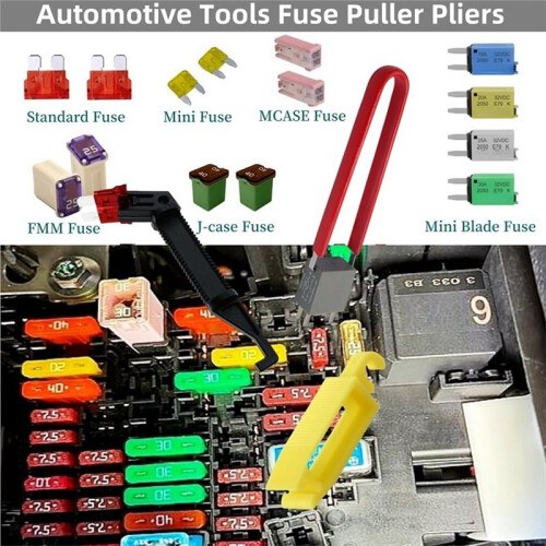 Automotive Relay and Fuse Puller Pliers Set, 6-Pack - Essential Tools for Car Maintenance 1