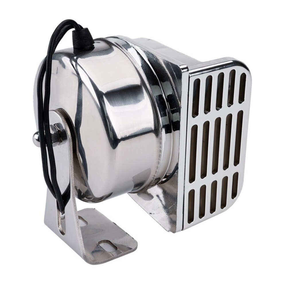 12V Marine Snail Electric Horn 304 Stainless Steel Super Loud Car Horn Waterproof Warning Electric Horn For Speedboat B 6034088821688