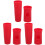 3Ensembles Coques Micro Rouge Silicone Souple Usage Sans Fil 4