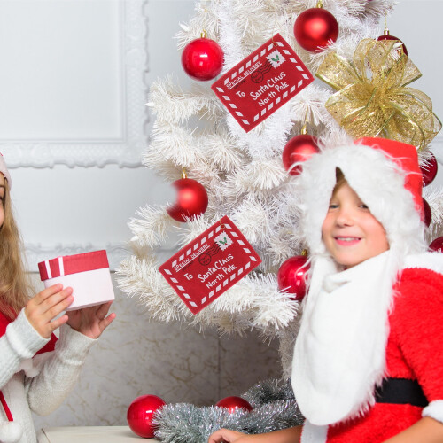 Red Felt Envelope for Christmas Santa Letters and Candy 1