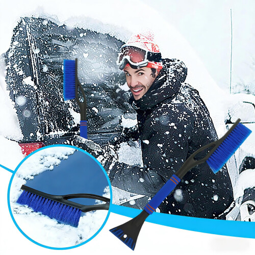 Car Snow Brush and Ice Scraper 3-in-1 Lightweight 1