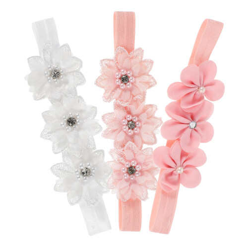 9Pièces Bandeaux Bébé Floral Décor Polyvalent 1