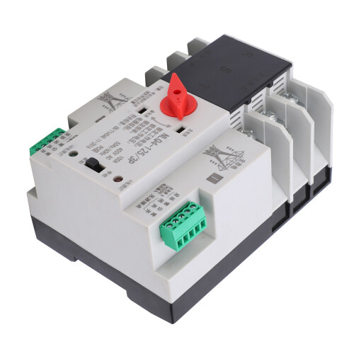 Backup Power Supply Function High Temperature Resistance Automatic Transfer Switch Flame Retardant Material Rail Mounting Emergency Power Supply 2