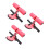 3Pcs Adjustable Pink Sit Assist Bar with Suction Cups for Core Workout 3