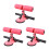 3Pcs Adjustable Pink Sit Assist Bar with Suction Cups for Core Workout 4