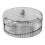 Uioepy Egg Storage Box with Automatic Rolling, Transparent Grey, Stackable | Compatible with Refrigerators | Space Saving 2