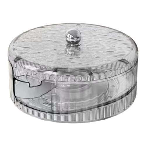 Uioepy Egg Storage Box with Automatic Rolling, Transparent Grey, Stackable | Compatible with Refrigerators | Space Saving 1