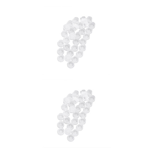 60Pièces Bouchons De Bouteille Blancs En PP Compacts Et Sains 1
