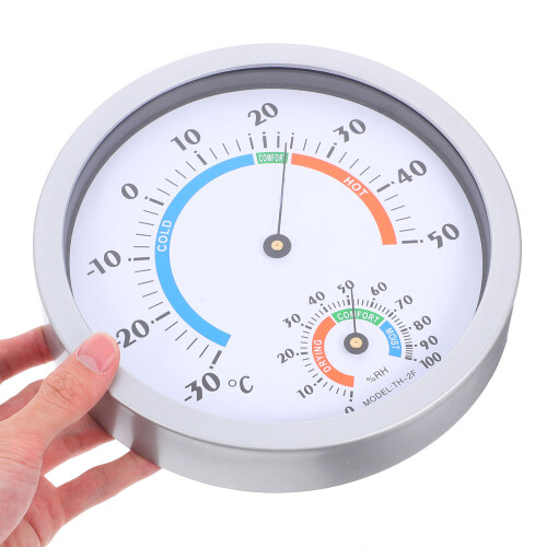 2Pièces Thermomètre Hygromètre Analogique Intérieur ABS Multi Usage 2