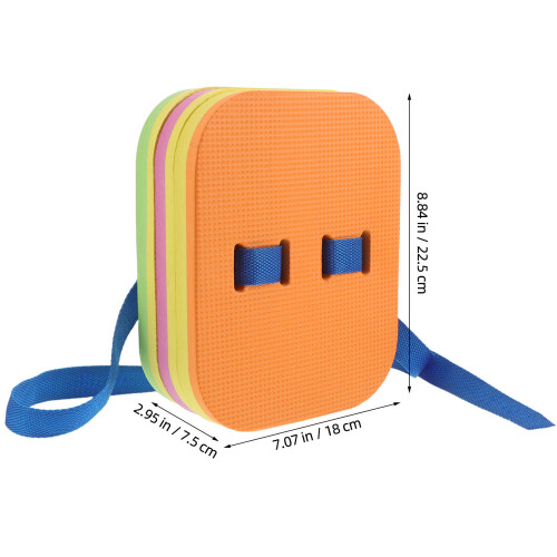Orange Eva Kid Swim Learning Float Adjustable Back Swimming Aid 2