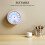 2Pièces Thermomètre Hygromètre Analogique Intérieur ABS Multi Usage 9