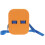 Orange Eva Kid Swim Learning Float Adjustable Back Swimming Aid 8