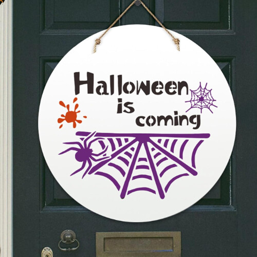 9 τεμάχια στένσιλ για το Halloween, στένσιλ για ζωγραφική, στένσιλ για χειροτεχνίες 2