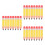 24Pcs Durable Yellow Inflatable Pencil Props for School Parties 8