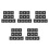 50Pièces Fixations Auvent PVC Noir Pour Rail Camping-Car Résistantes 3