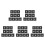 50Pièces Fixations Auvent PVC Noir Pour Rail Camping-Car Résistantes 6