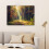 (Forest path, 31"x24") Framed Canvas Wall Art 3