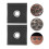 50Pièces Fixations Auvent PVC Noir Pour Rail Camping-Car Résistantes 9