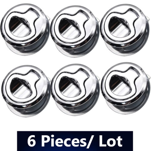 6Pcs Marine Hatch Locking Locker Boat Flush Pull Hatch Slam  for Boat Deck Hatch Locking RV Parts 1