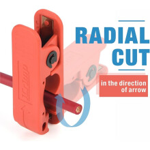 ICP-240 Cable Stripper for AWG 12 to 4/0 Round Cables, Radial Wire Stripper with 2 Extra Blades