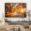 (Forest path, 35"x24") Framed Canvas Wall Art 2