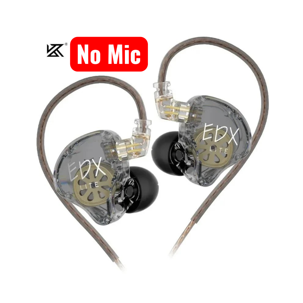 Kz Edx Lite Hifi Bass Iem Earphones No Mic 674026158207