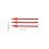 100 Pcs Small Arrow Stickers Directional Sign Solar Lights Red 3