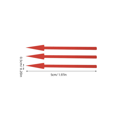 100 Pcs Small Arrow Stickers Directional Sign Solar Lights Red 2