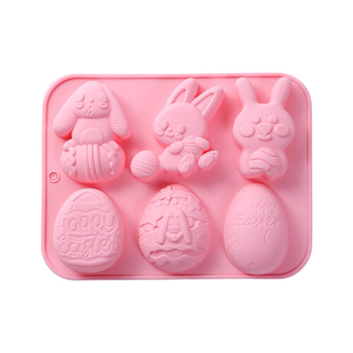 Easter chocolate mold silicone bunny egg shapes 12 pcs 1