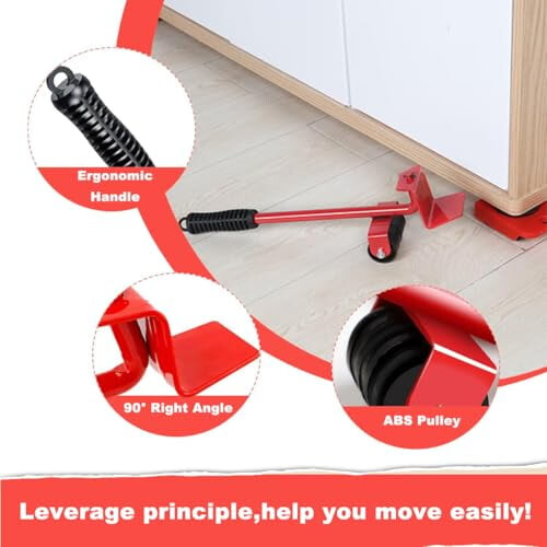 Furniture Lifter Tool Set Blue Adjustable Height 360 2