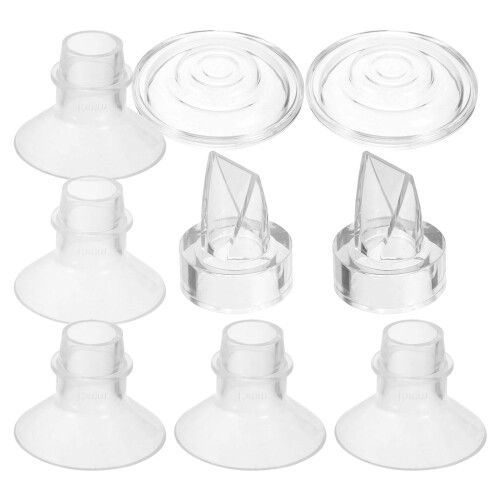 2Sets Durable Silicone Flange Inserts for Newborn Baby Breast Pump Use 2