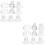 2Sets Durable Silicone Flange Inserts for Newborn Baby Breast Pump Use 7