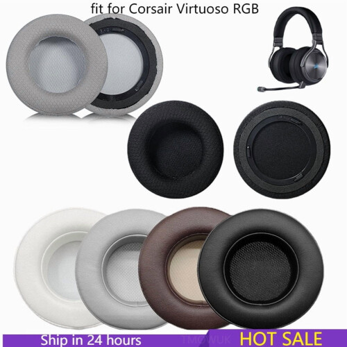 Ανταλλακτικά ακουστικά για CORSAIR VIRTUOSO RGB ασύρματα ακουστικά SE με δερμάτινο μανίκι, 1