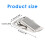10Pcs Cabinet Spring Loaded Iron Straight Loop Toggle  45Mm Length 7
