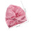 Rosa Satin Kinder Elastische Kreuzhaube Doppellagig 2