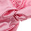 Rosa Satin Kinder Elastische Kreuzhaube Doppellagig 4