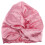 Rosa Satin Kinder Elastische Kreuzhaube Doppellagig 7
