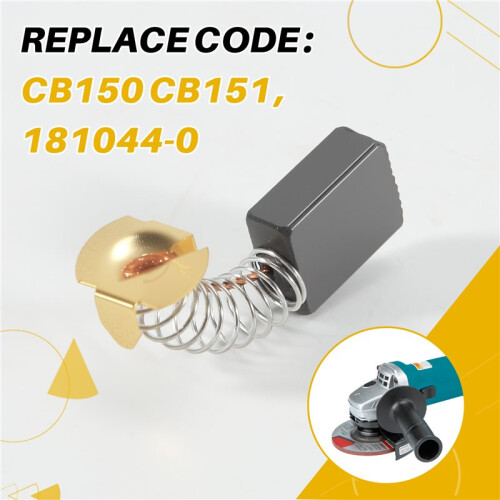 2Pcs Power Tool Replacement 16mm x 13.5mm x 6.5mm Motor Carbon Brushes 2