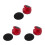 3Sets Durable ABS Red Air Hockey Pusher Pads with Easy Replace Lint 4