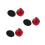 3Sets Durable ABS Red Air Hockey Pusher Pads with Easy Replace Lint 8