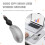 USB Wired Mouse Retractable Cable Tiny Small Mouse 1600 DPI Optical Compact Travel Mice for Windows 98 2000 XP Vista Ve (Silver) 3