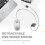 USB Wired Mouse Retractable Cable Tiny Small Mouse 1600 DPI Optical Compact Travel Mice for Windows 98 2000 XP Vista Ve (Silver) 5