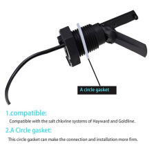 Flow Assembly Replacement Kit for /Goldline Aquarite Salt Systems, Flow Sensor with Salt Cell