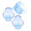 9Pcs ABS Tennis Ball Clip Sky-Blue Secure Grip Storage Training Tool 2