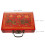 3Pcs Red Wooden Mahjong Case Storage Box with Carry Handle 11