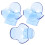 9Pcs ABS Tennis Ball Clip Sky-Blue Secure Grip Storage Training Tool 3