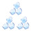 9Pcs ABS Tennis Ball Clip Sky-Blue Secure Grip Storage Training Tool 5