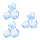 9Pcs ABS Tennis Ball Clip Sky-Blue Secure Grip Storage Training Tool 6